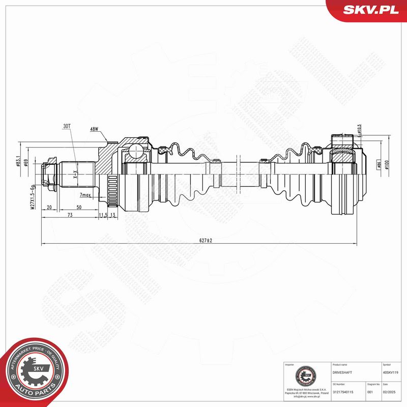Veovõll, ESEN SKV 40SKV119