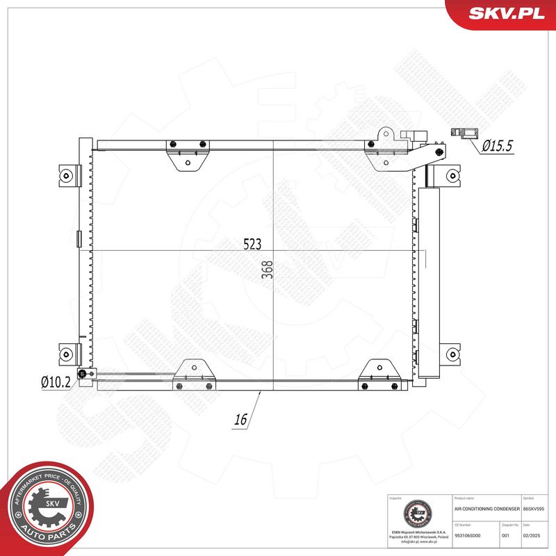 Kondensaator, kliimaseade, ESEN SKV 86SKV595