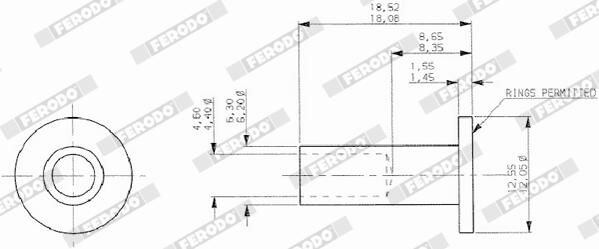 FERODO Spreidniet, trommelremvoering