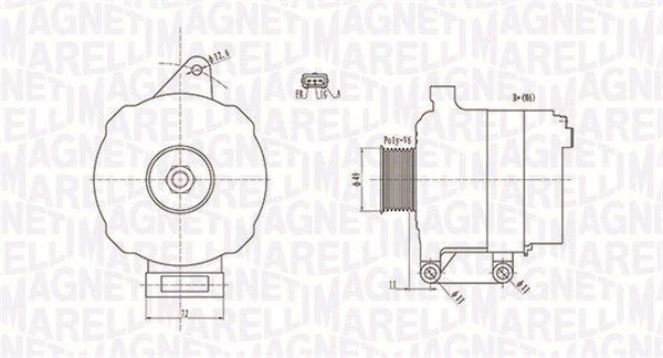 Генератор, Magneti Marelli 063731780010