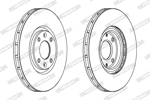 FERODO Disque de frein DDF1676