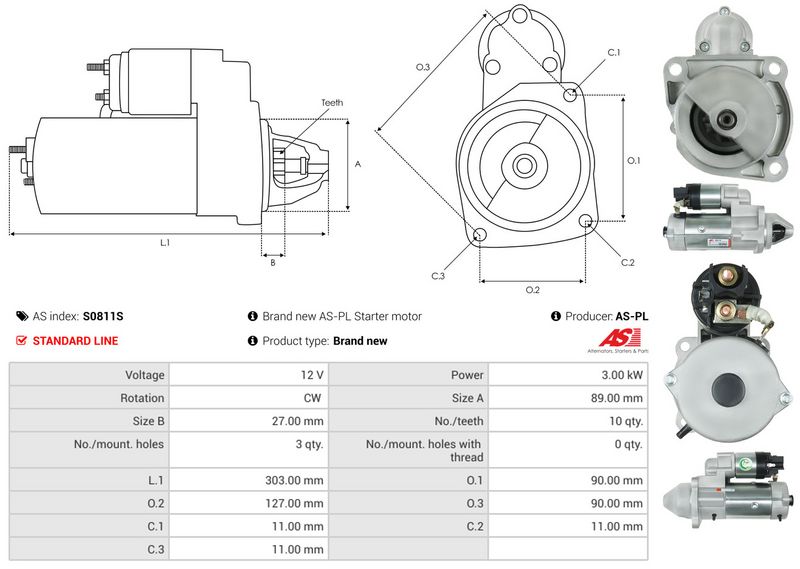 AS-PL S0811S Starter