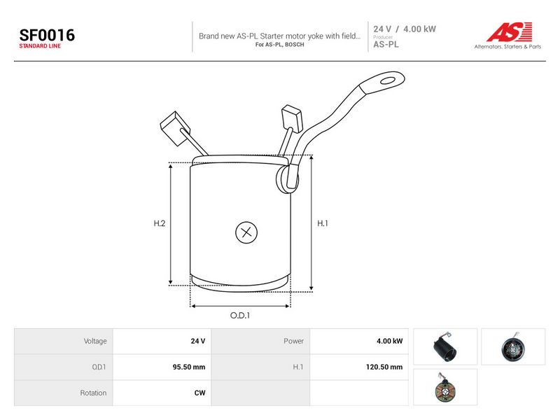This part match OEM code: 0011511955