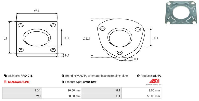 AS-PL ARS4018 Repair Set, alternator