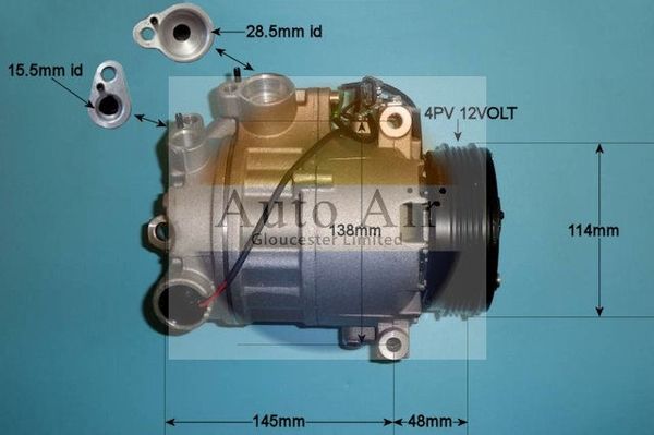 Auto Air Gloucester 14-9766P Compressor, air conditioning