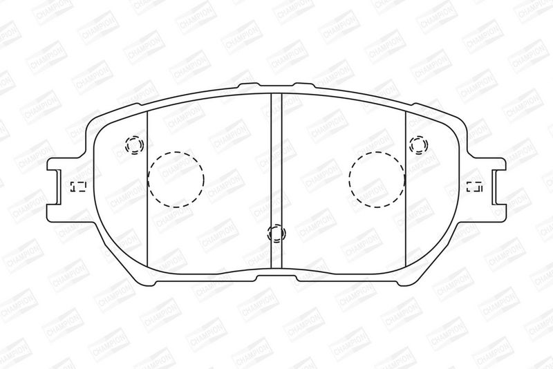 CHAMPION Plaquettes de frein à disque 572553CH