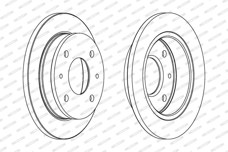 FERODO Disque de frein DDF1077