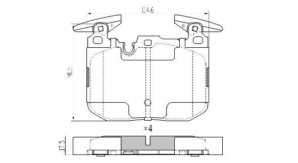 FREMAX FBP-1889 Brake Pad Set, disc brake