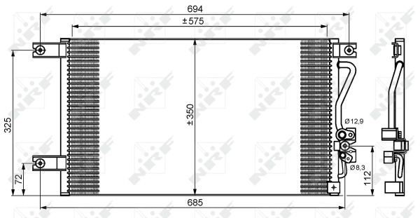 WILMINK GROUP kondenzátor, klíma WG2161083