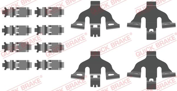 Комплект приладдя, накладка дискового гальма, Quick Brake 109-0093