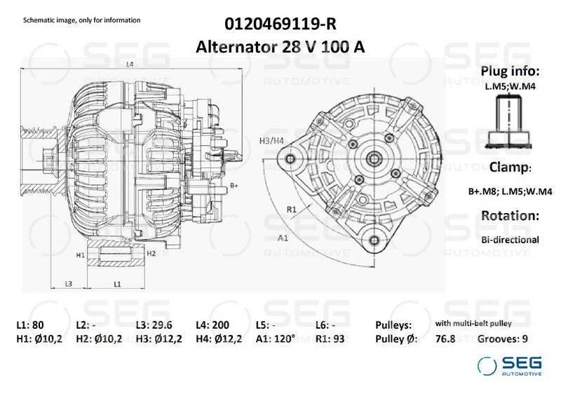 generátor 0120469119-R