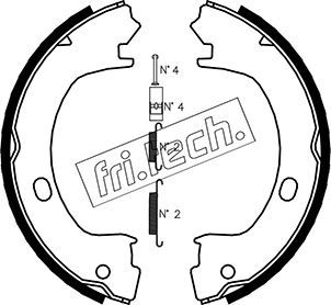 fri.tech. fékpofakészlet, rögzítőfék 1023.006K