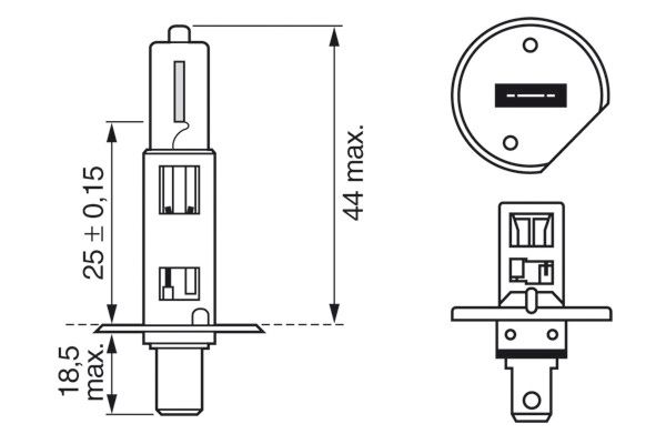 BOSCH 1 987 302 801 Bulb, spotlight