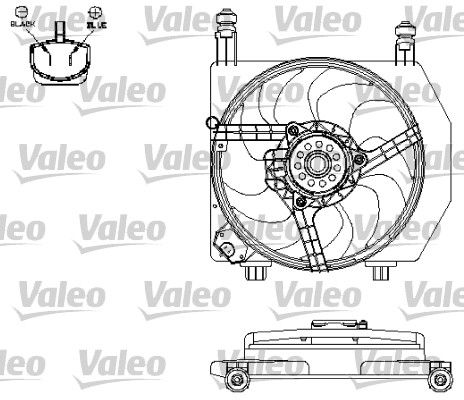 VALEO ventilátor, motorhűtés 696158