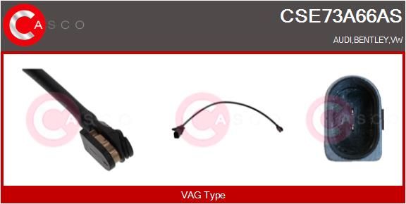 Výstražný kontakt, opotřebení obložení CSE73A66AS