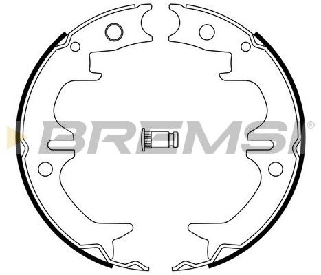 Комплект гальмівних колодок, стоянкове гальмо, Bremsi GF0962