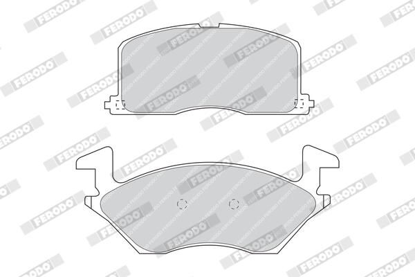 FERODO FDB943 Brake Pad Set, disc brake