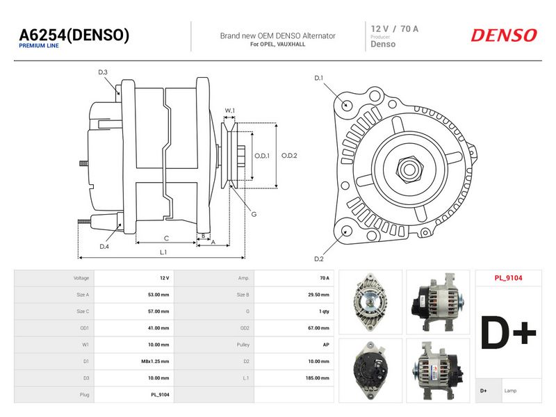 This part match OEM code: 93603136