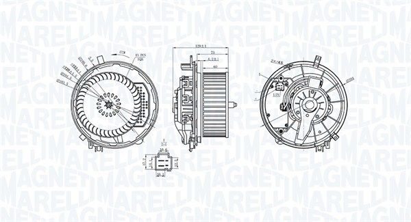 Компресор салону, Magneti Marelli 069412245010