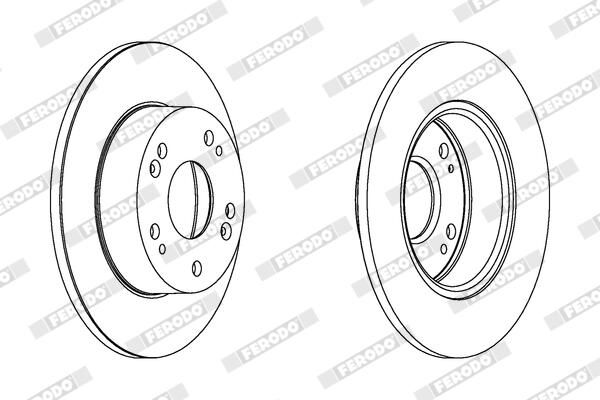 FERODO DDF1390C Brake Disc