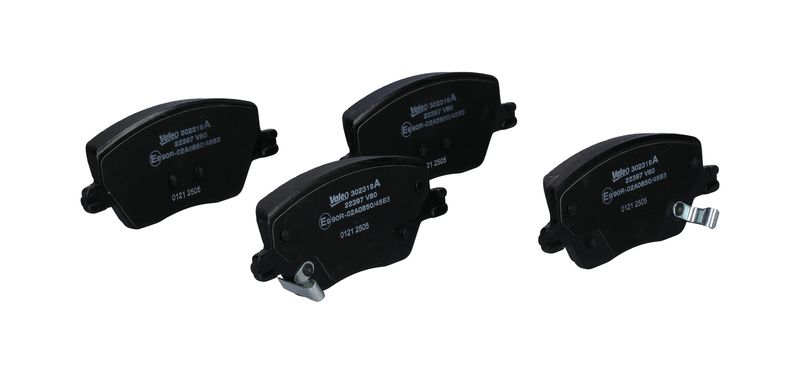 VALEO 302319A Diskinių stabdžių kaladėlių komplektas