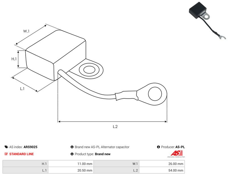 AS-PL ARS9025 Repair Set, alternator