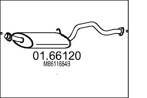 MTS hátsó hangtompító 01.66120