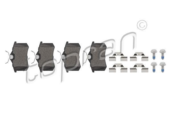 TOPRAN 107239 - Brake Pad Set, disc brake