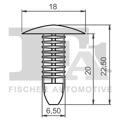FA1 89-10003.5 Clip, trim/protection strip