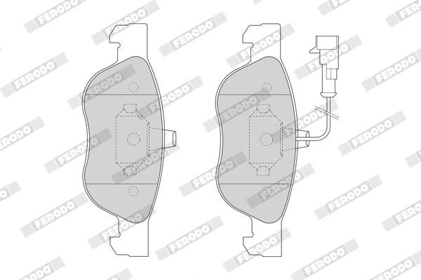 FERODO Plaquettes de frein à disque FDB1056