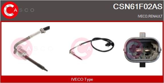 Čidlo, teplota výfukových plynů CSN61F02AS