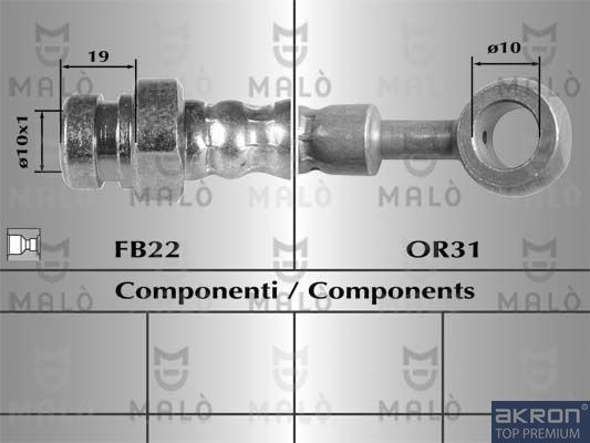 AKRON-MALÒ fékcső 80521