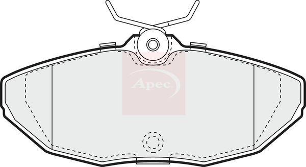 APEC Brake Pad Set, disc brake PAD1127