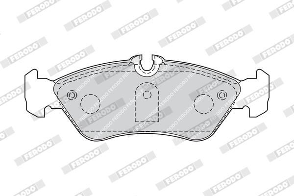 FERODO FVR1876 Brake Pad Set, disc brake