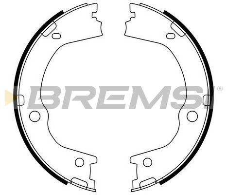 Комплект гальмівних колодок, стоянкове гальмо, Bremsi GF0898