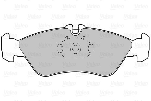 VALEO 598046 Brake Pad Set, disc brake