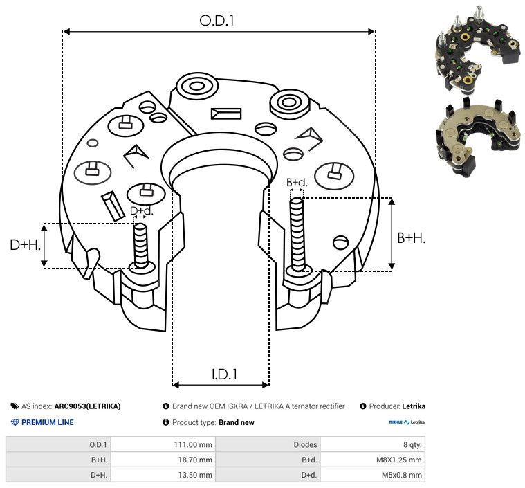 Seadistaja, generaator, AS-PL ARC9053(LETRIKA)