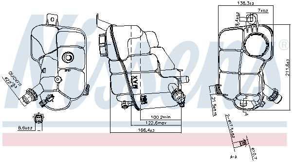 NISSENS 996230 Expansion Tank, coolant