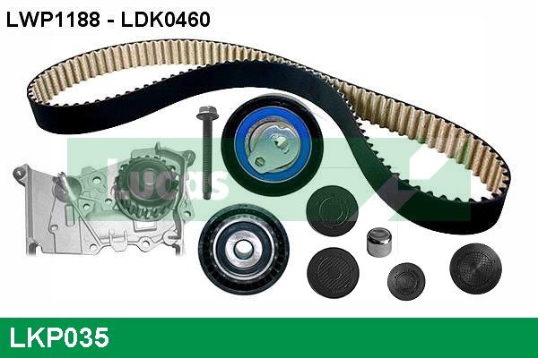 LUCAS Vízpumpa + fogasszíj készlet LKP035
