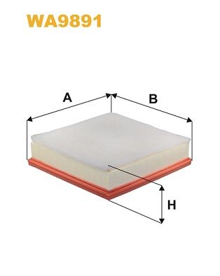 ФІЛЬТР ПОВІТРЯ WIX FILTERS WA9891
