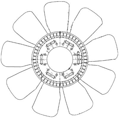 Product Image - Koelventilatorwiel - CFW83000P - MAHLE