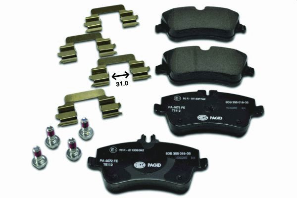 HELLA 8DB 355 018-351 Brake Pad Set, disc brake