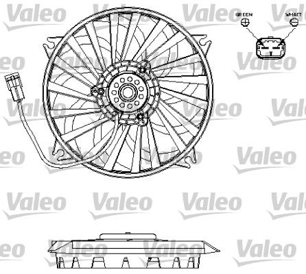 VALEO ventilátor, motorhűtés 696141