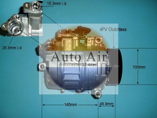 Auto Air Gloucester 14-9650 Compressor, air conditioning