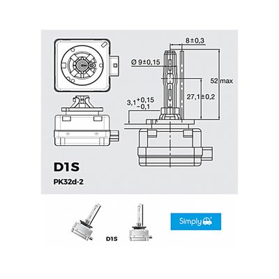 Simply D1S Lemputė D1S Xenon 12V 35W