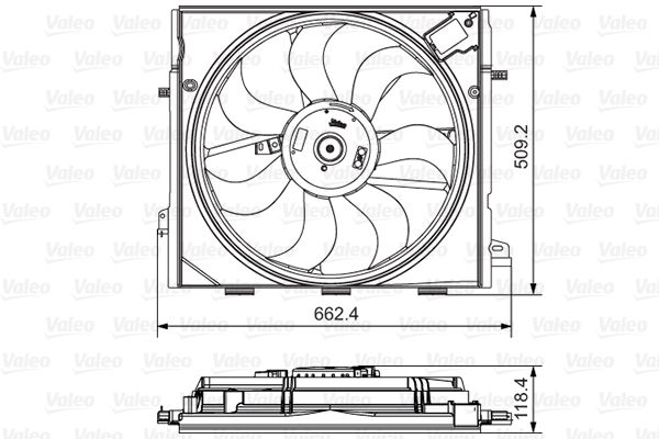 VALEO ventilátor, motorhűtés 696873