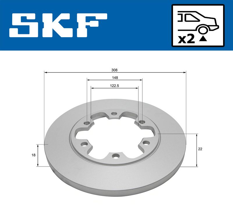спирачен диск SKF