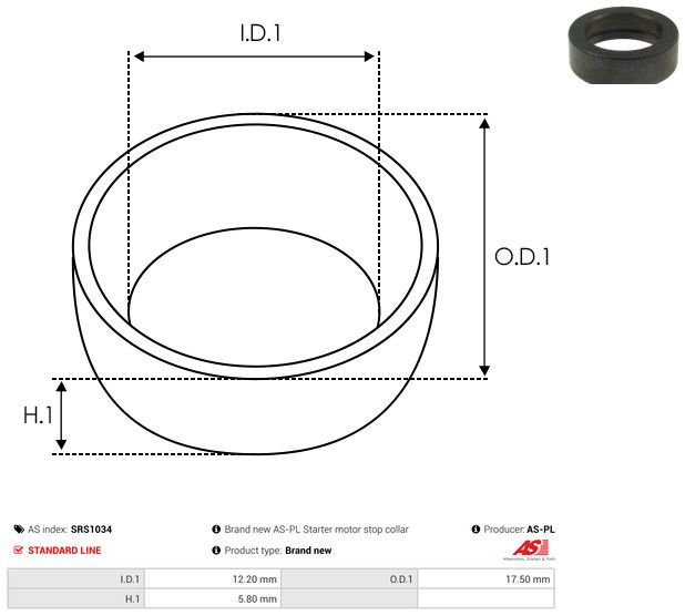 AS-PL SRS1034 Repair Kit, starter