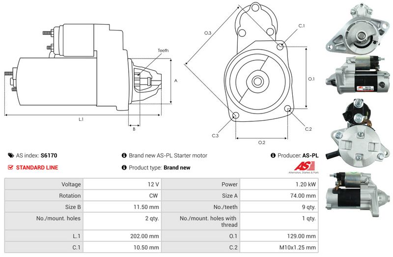 AS-PL S6170 Starter