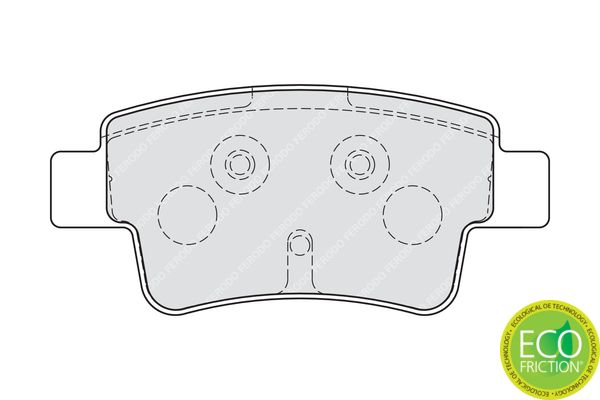 FERODO FDB1858 Brake Pad Set, disc brake